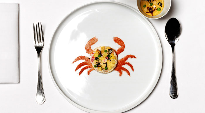 <img src="massimo-bottura-crab-osteria-francesca.jpg" alt="a crab dish at osteria Francesca modena">